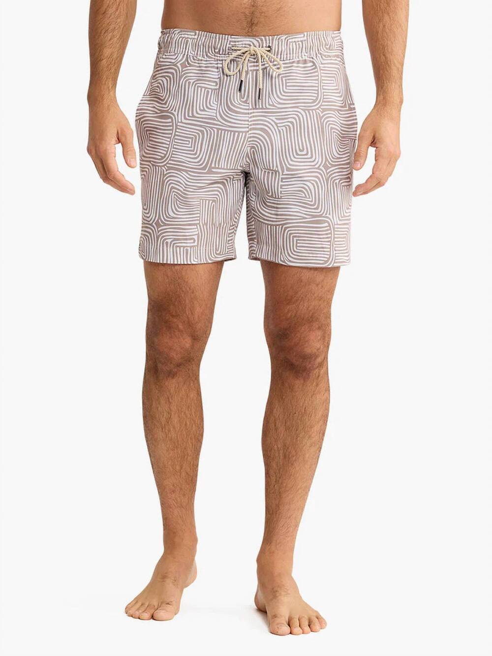 NEW FAIR HARBOR bayberry trunk shorts in wavy sands